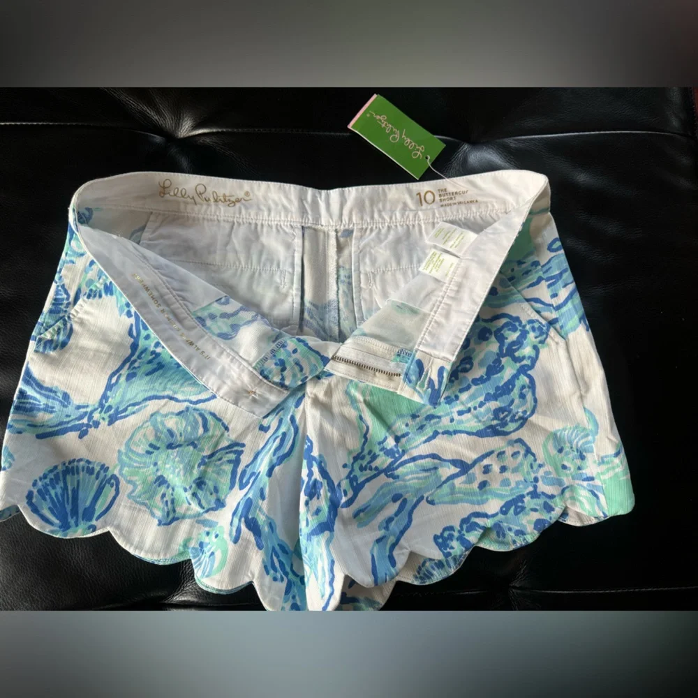 NEW buttercup shorts barefoot princess shell seashell scallop hem Lilly NWT 10